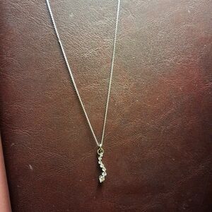 Kay Jewelers Silver Swirl Pendant Necklace